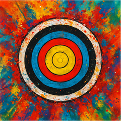 Kühlschrankmagnet, 4er Set Bogensport