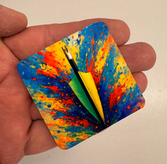 Kühlschrankmagnet, 4er Set Bogensport