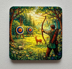 Kühlschrankmagnet, 4er Set Bogensport