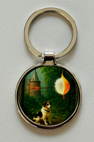 Schlüsselanhänger rund Metall