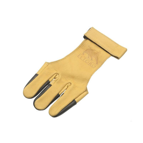 elTORO Traditioneller Schießhandschuh Tradition, gelb-schwarz